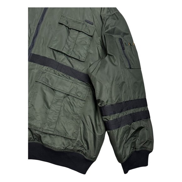 ROCAWEAR Oversized Army Streetwear Bomber Puffer Jacket Vintage Y2K Mens 5XL - Picture 5 of 5